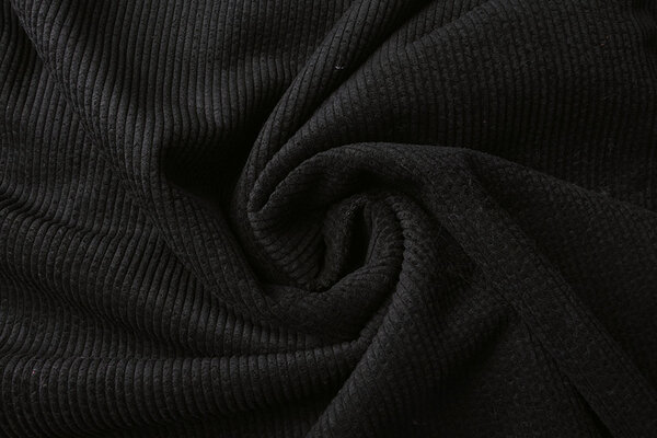 À Poils Longs Tissu Côtelé Fourrure Noir À Poils Longs Tissu Côtelé Fourrure Noir