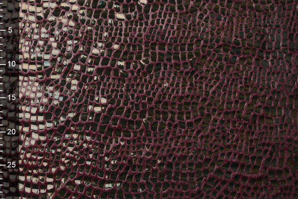 Fur Crocodile Rainbow Foil Bordeaux Fur Crocodile Rainbow Foil Bordeaux