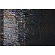 Pelo Sintético Estampado Cocodrilo Arcoíris Foil Moca Negro Pelo Sintético Estampado Cocodrilo Arcoíris Foil Moca Negro