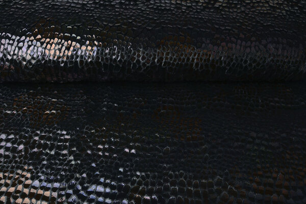 Fur Crocodile Rainbow Foil Black Fur Crocodile Rainbow Foil Black