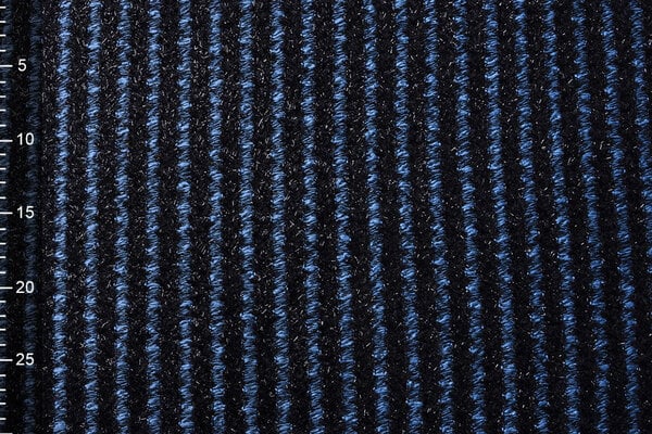 Coton Bouclé Rayures Bleu