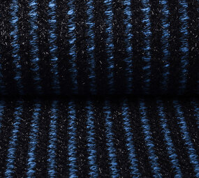 Baumwolle Bouclé Streifen Blau