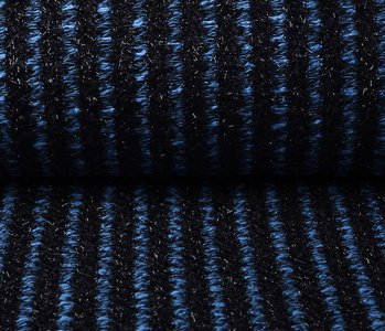 Baumwolle Bouclé Streifen Blau