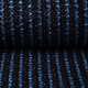 Baumwolle Bouclé Streifen Blau