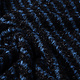Baumwolle Bouclé Streifen Blau