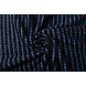 Coton Bouclé Rayures Bleu