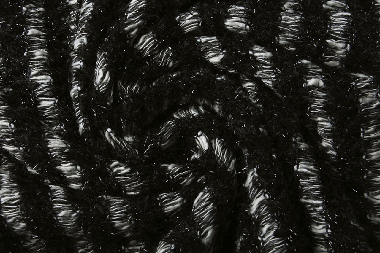 Baumwolle Bouclé Streifen Weiß Baumwolle Bouclé Streifen Weiß