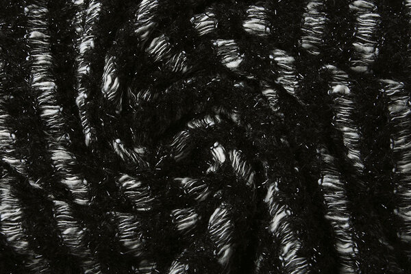 Cotton Bouclé Stripes White