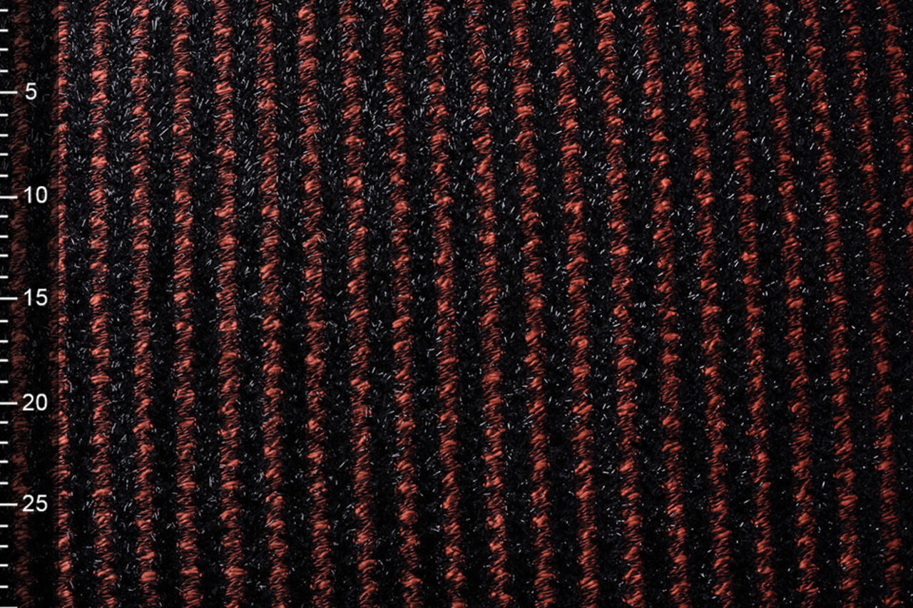 Cotton Bouclé Stripes Red