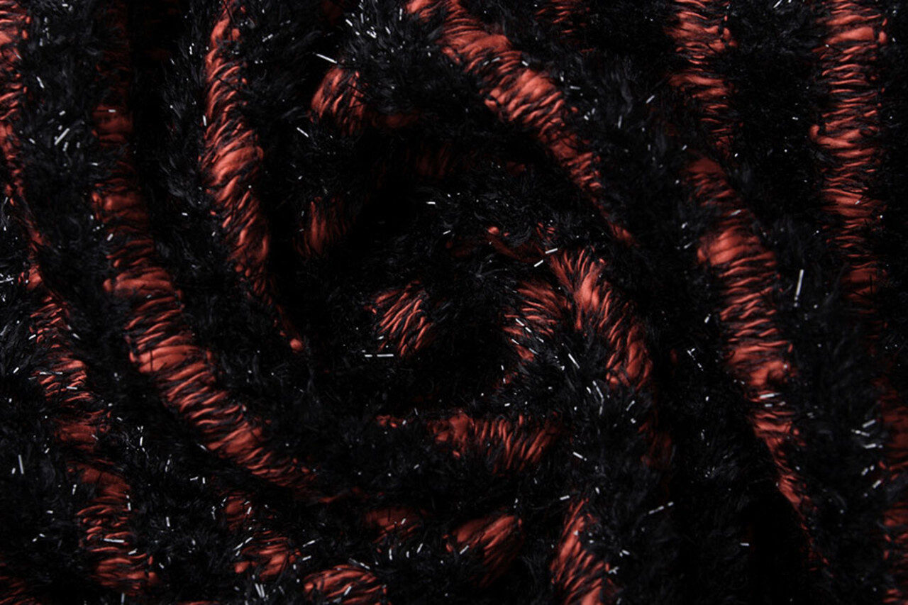 Cotton Bouclé Stripes Red