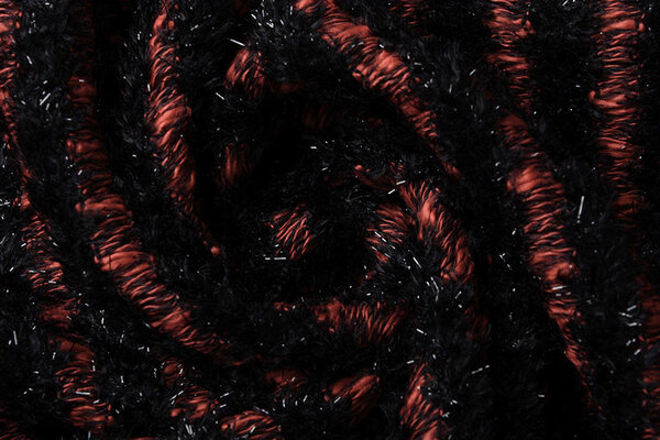 Cotton Bouclé Stripes Red