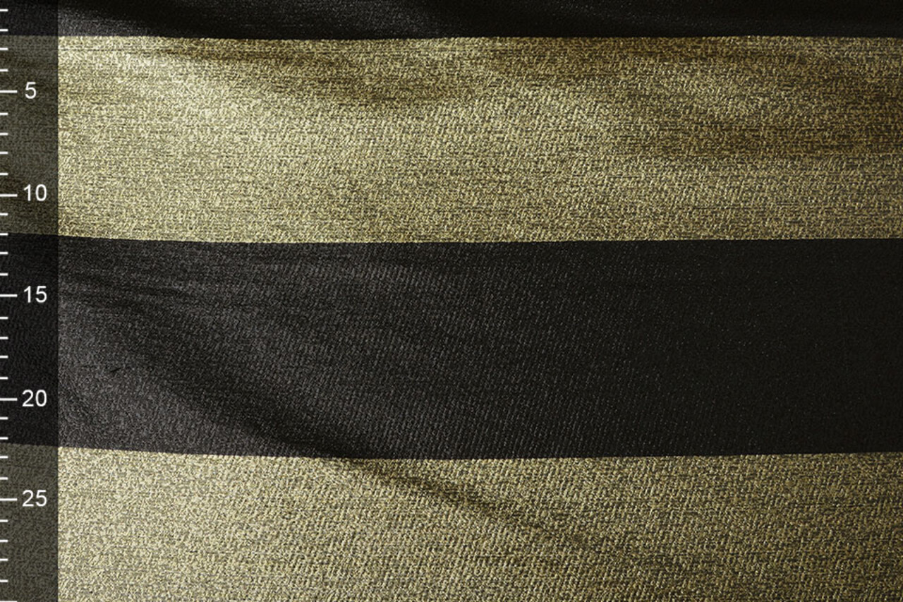 Broccato Larga Righe Oro-Nero Broccato Larga Righe Oro-Nero
