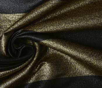 Brocade  Bride Stripes Gold-Black