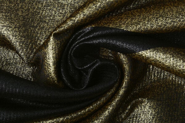 Broccato Larga Righe Oro-Nero Broccato Larga Righe Oro-Nero