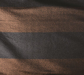 Brocart Grand Rayures Marron-Noir