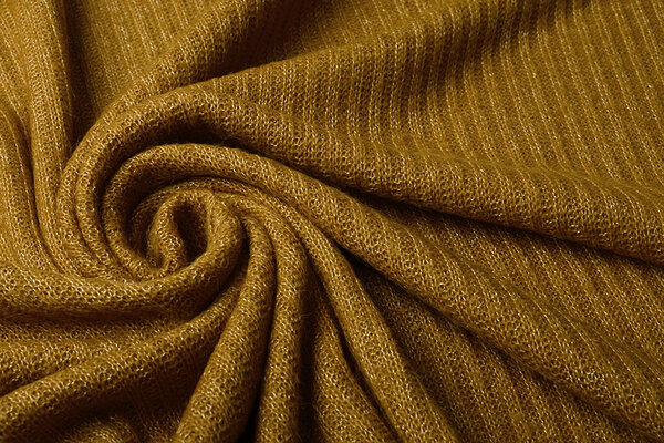 Knitted Fabric Luciano Mustard Brown Knitted Fabric Luciano Mustard Brown