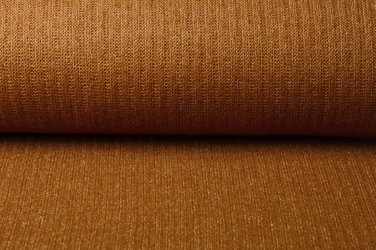 Gestrickter Stoff Luciano Orange Brique