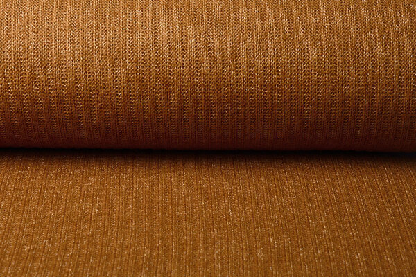 Gestrickter Stoff Luciano Orange Brique