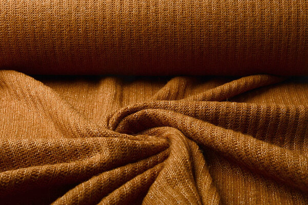 Gestrickter Stoff Luciano Orange Brique