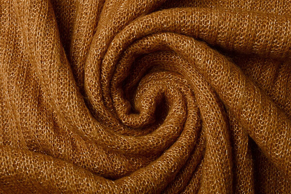 Knitted Fabric Luciano Orange Brique