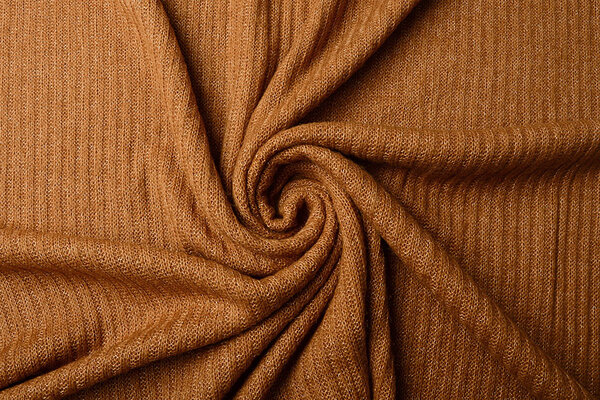 Gestrickter Stoff Luciano Orange Brique