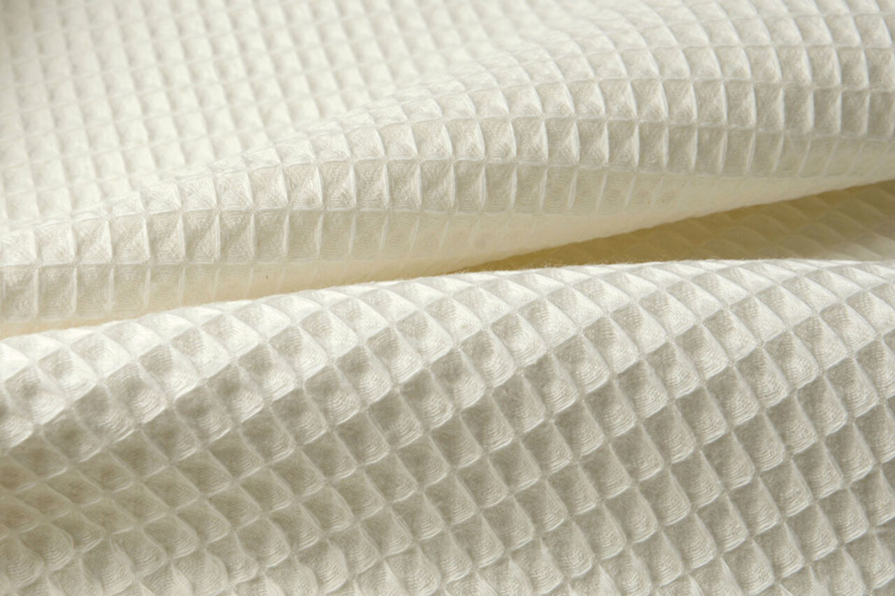 Oeko-Tex®  Waffelpiqué Baumwolle Natürlich