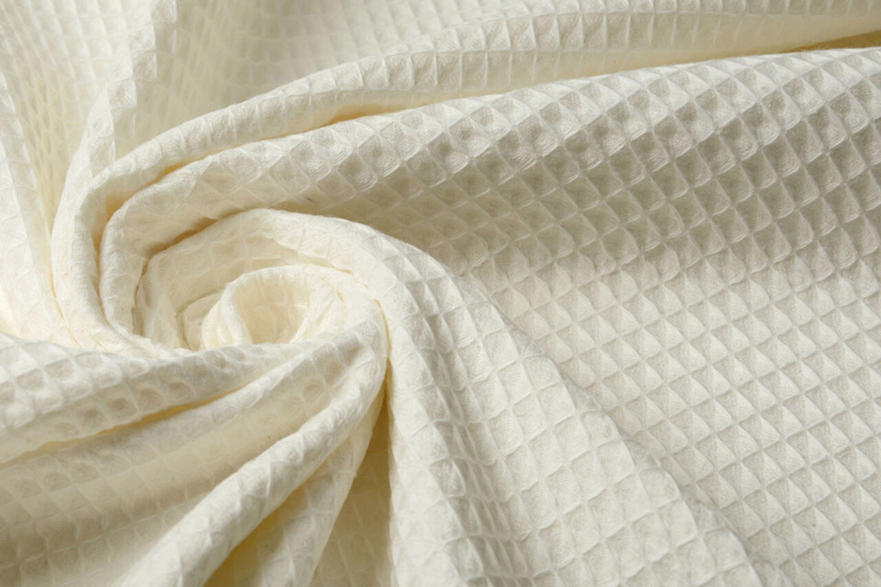 Oeko-Tex®  Wafel Katoen Naturel Oeko-Tex®  Wafel Katoen Naturel