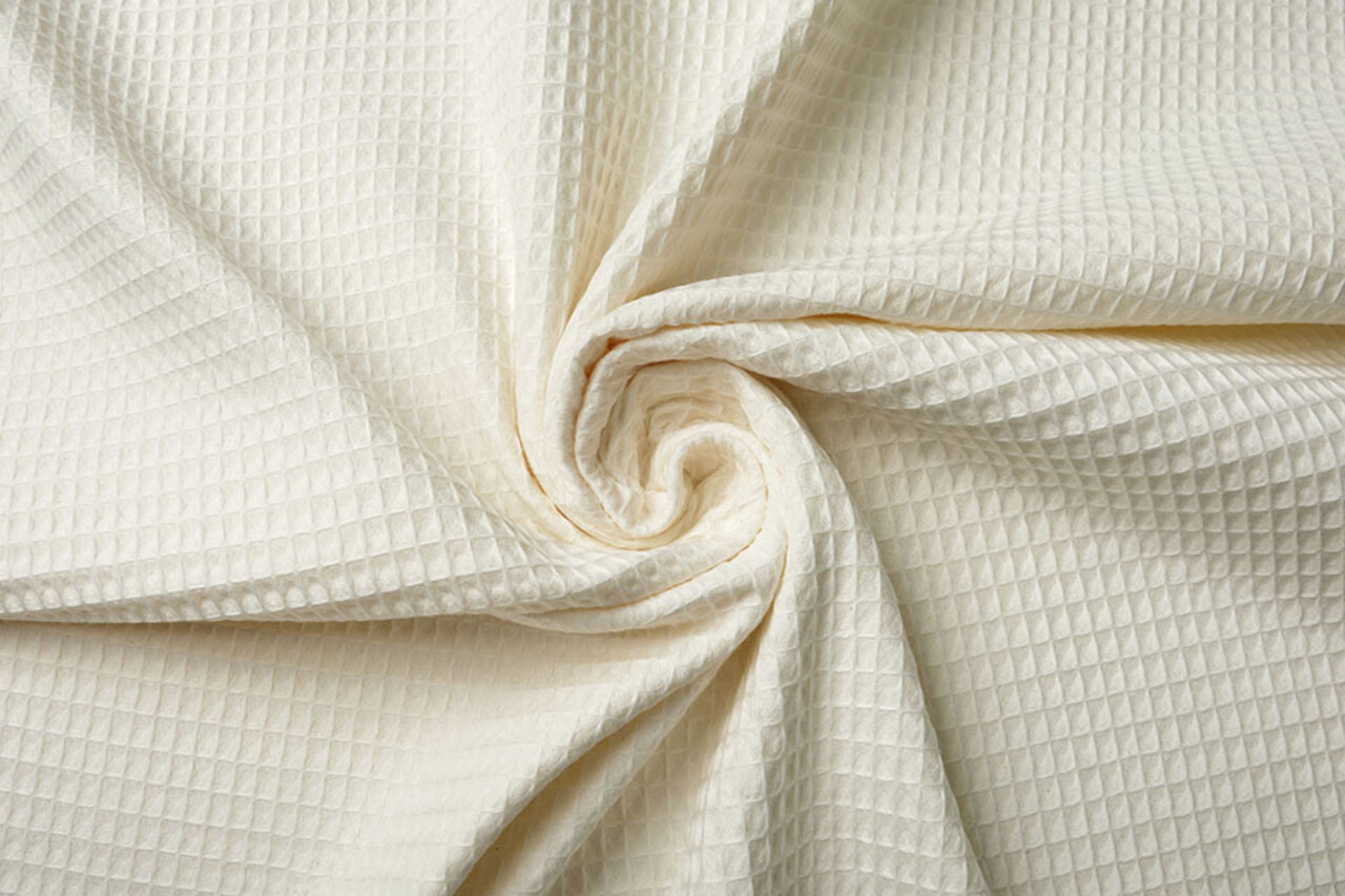 Oeko-Tex®  Wafel Katoen Naturel Oeko-Tex®  Wafel Katoen Naturel