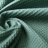 Oeko-Tex®  Wafel Katoen Donker Oud Groen Oeko-Tex®  Wafel Katoen Donker Oud Groen