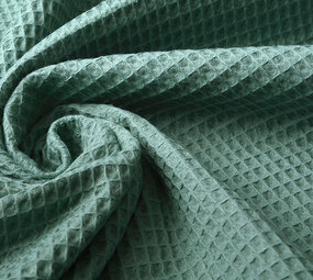 Oeko-Tex®  Cotone a Nido D’ape Verde Antico Scuro