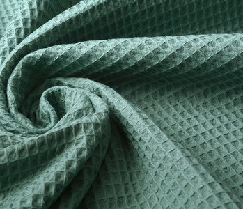 Oeko-Tex®  Waffle Pique Dark Old Green