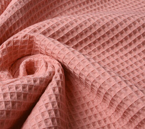 Oeko-Tex®  Waffle pique Coral Oeko-Tex®  Waffle pique Coral