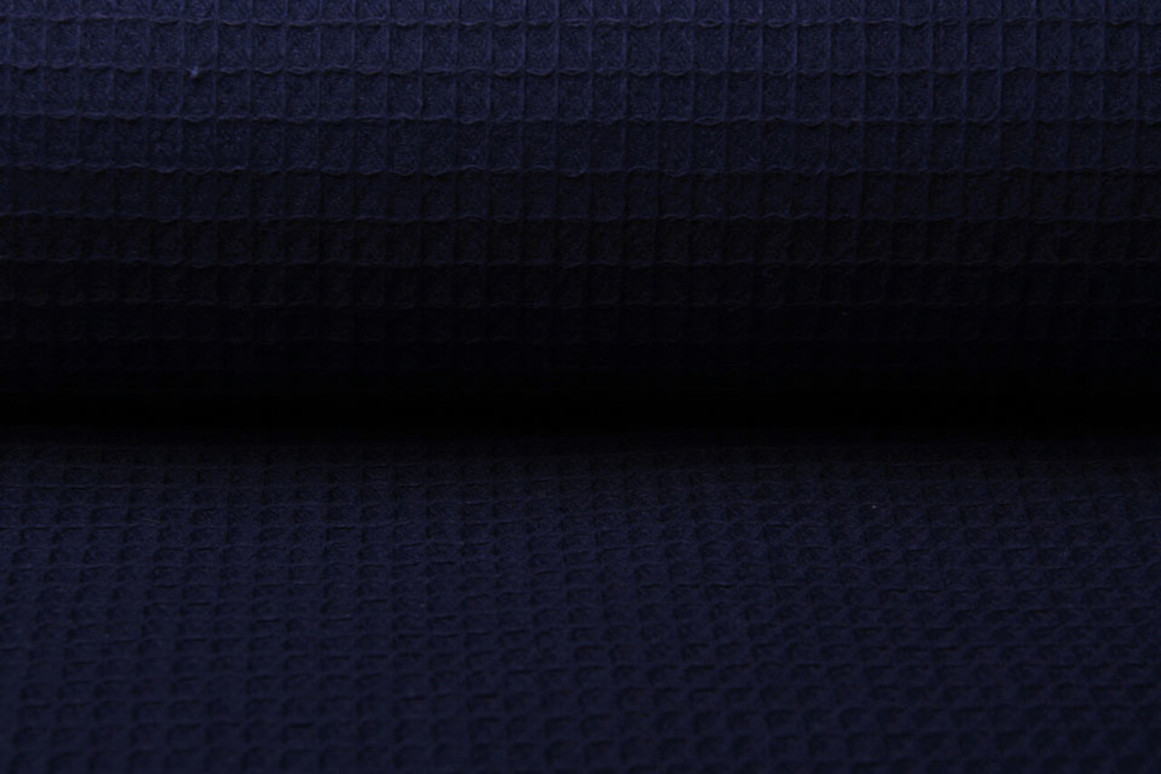 Oeko-Tex®  Waffelpiqué Baumwolle Marine