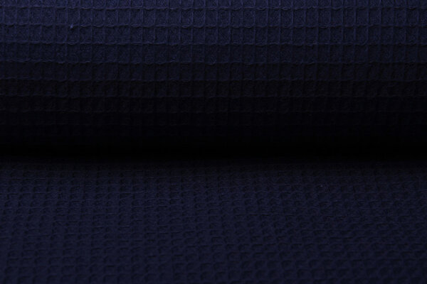 Oeko-Tex®  Waffelpiqué Baumwolle Marine