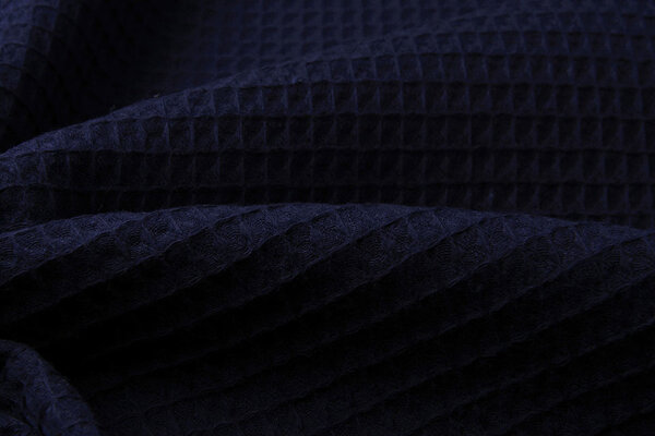 Oeko-Tex®  Waffelpiqué Baumwolle Marine