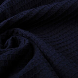 Oeko-Tex®  Waffelpiqué Baumwolle Marine