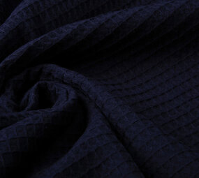 Oeko-Tex®  Waffelpiqué Baumwolle Marine