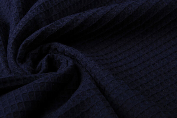 Oeko-Tex®  Waffelpiqué Baumwolle Marine