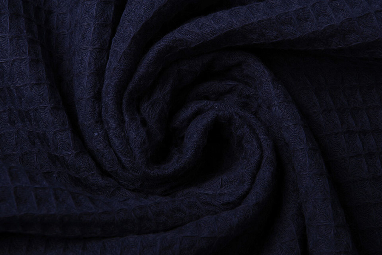 Oeko-Tex® Cotone a Nido D’ape Blu Navy Oeko-Tex® Cotone a Nido D’ape Blu Navy