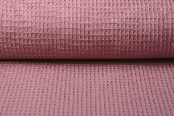 Oeko-Tex®  Nid d’Abeille Coton Vieux Rose Foncé