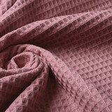 Oeko-Tex®  Nido de Abeja Algodón Rosa Antiguo Oscuro