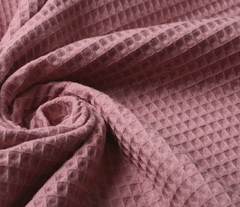 Oeko-Tex®  Waffle pique Dark Old pink