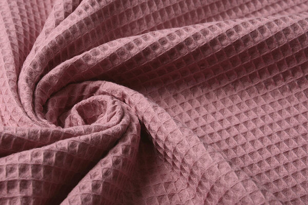 Oeko-Tex®  Nid d’Abeille Coton Vieux Rose Foncé