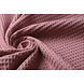 Oeko-Tex®  Nid d’Abeille Coton Vieux Rose Foncé