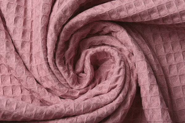 Oeko-Tex®  Wafel Katoen Donker Oud roze Oeko-Tex®  Wafel Katoen Donker Oud roze