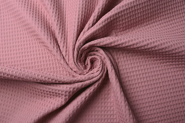 Oeko-Tex®  Waffle pique Dark Old pink