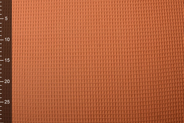 Oeko-Tex®  Wafel Katoen Oranje Brique