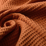 Oeko-Tex®  Wafel Katoen Oranje Brique Oeko-Tex®  Wafel Katoen Oranje Brique