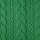 Knitted Cable fabric tricot Grass Green