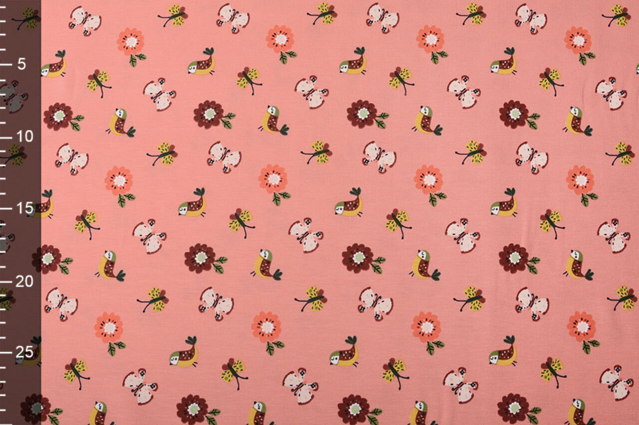 Oeko-Tex®  Cotton Jersey Fiep Salmon